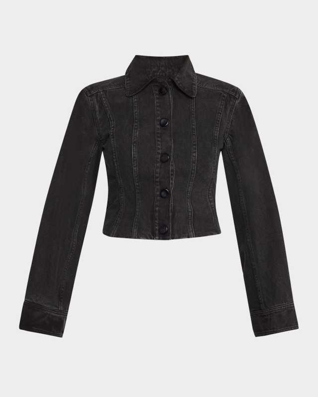 Cinched Denim Jacket
